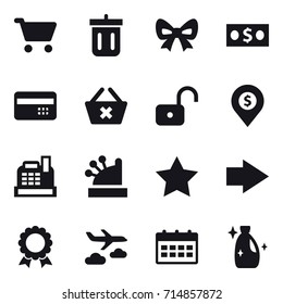 shopping icon set