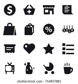 shopping icon set