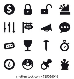 shopping icon set