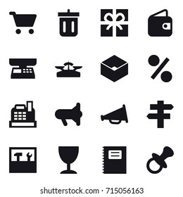 shopping icon set