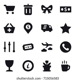shopping icon set