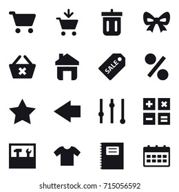 shopping icon set