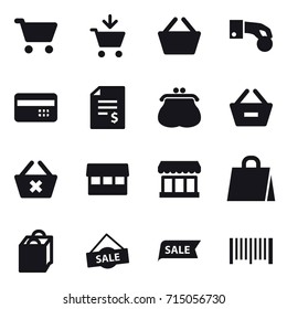 shopping icon set