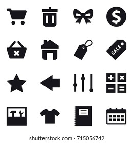 shopping icon set