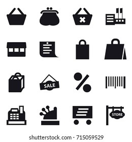 shopping icon set