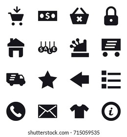 shopping icon set