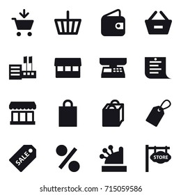 shopping icon set