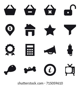 shopping icon set