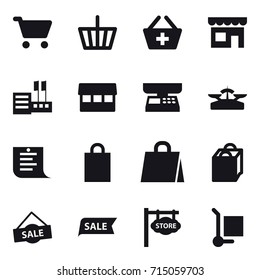 shopping icon set