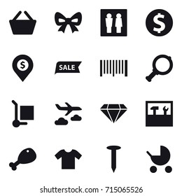 shopping icon set