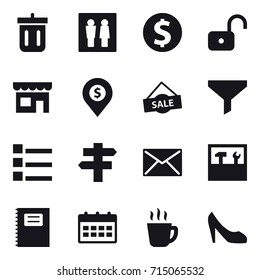 shopping icon set