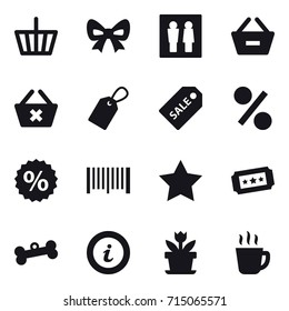 shopping icon set