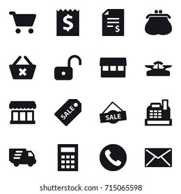 shopping icon set