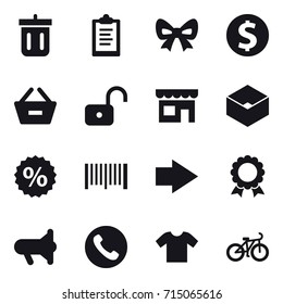 shopping icon set