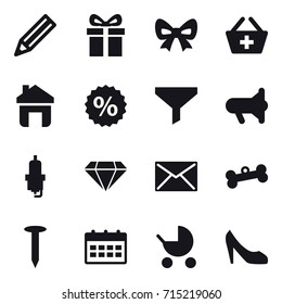 shopping icon set