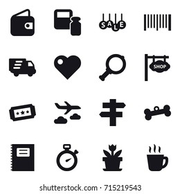 shopping icon set