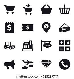 shopping icon set