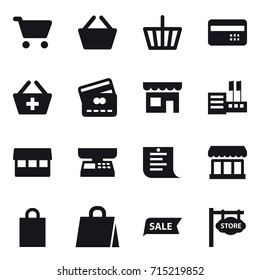shopping icon set