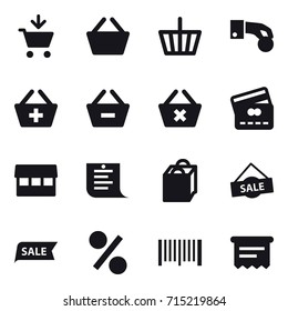 shopping icon set