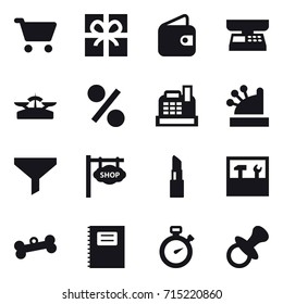 shopping icon set