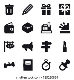 shopping icon set