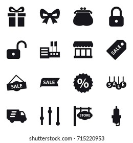 shopping icon set