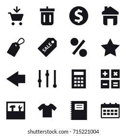 shopping icon set