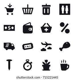 shopping icon set