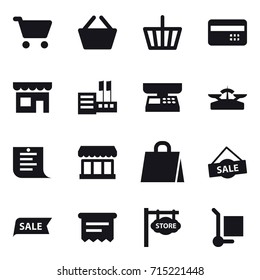shopping icon set