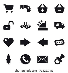 shopping icon set
