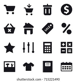 shopping icon set