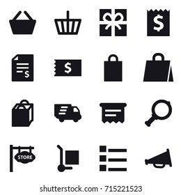 shopping icon set