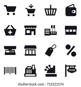 shopping icon set