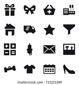 shopping icon set