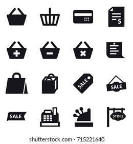 shopping icon set