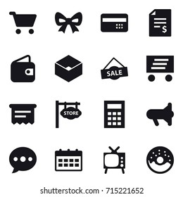 shopping icon set