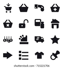 shopping icon set