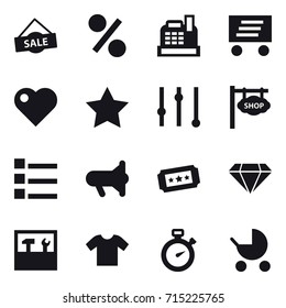 shopping icon set