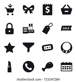 shopping icon set