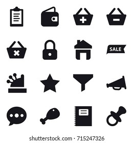 shopping icon set