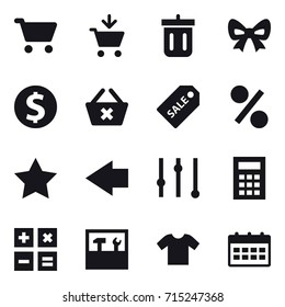 shopping icon set