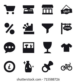 shopping icon set