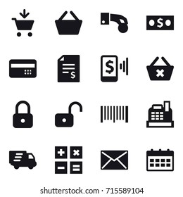 shopping icon set