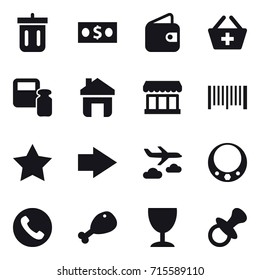 shopping icon set