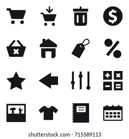shopping icon set