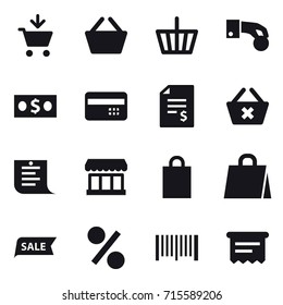 shopping icon set