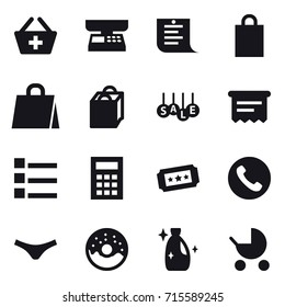 shopping icon set