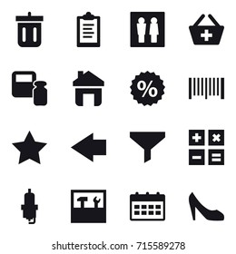 shopping icon set