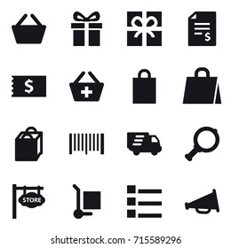 shopping icon set