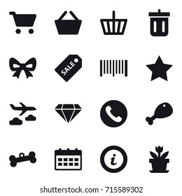 shopping icon set